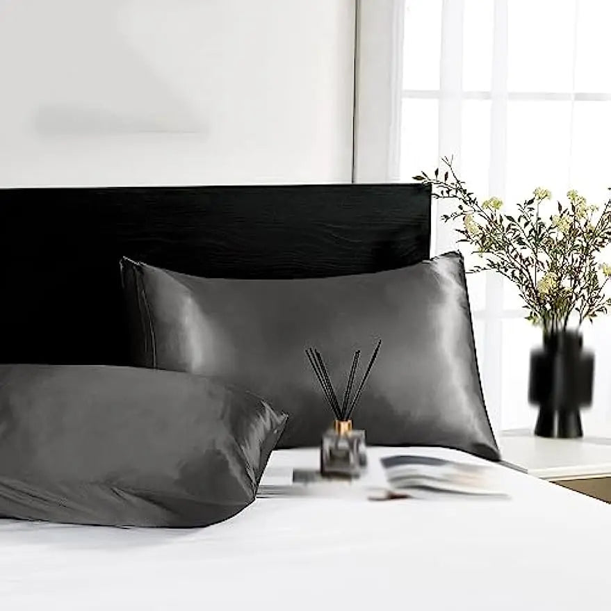 2pcs Satin Silk Pillowcase