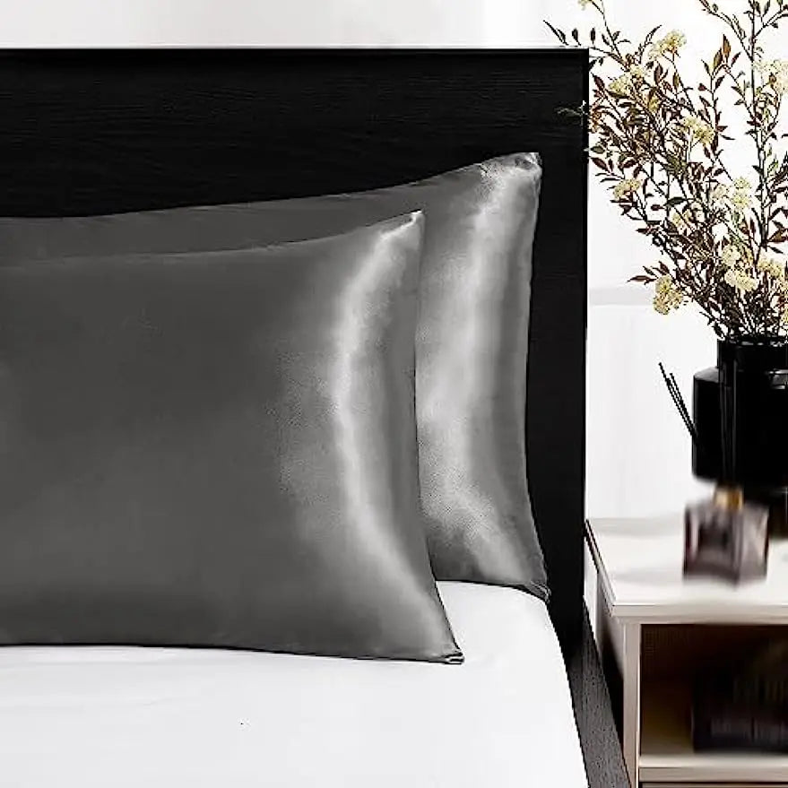 2pcs Satin Silk Pillowcase