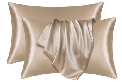 2pcs Satin Silk Pillowcase