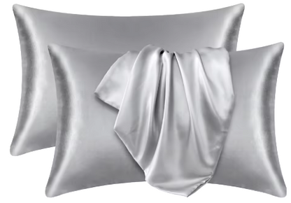 2pcs Satin Silk Pillowcase